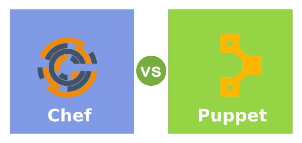 Chef and Puppet automation logos