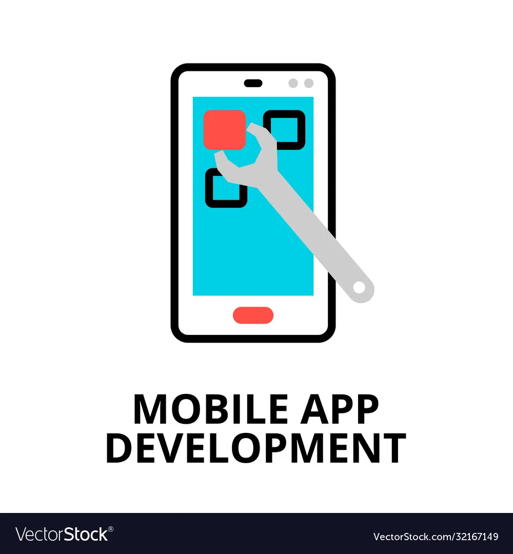 Mobile app development logo